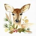 thumbnail image 3 of Talent, Kelley 15x15 Black Modern Framed Museum Art Print Titled - Christmas Fawn, 3 of 5