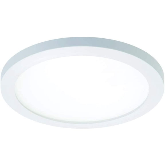 HALO SMD6R6930WH SMD 3000K Integrated LED Round Surface Mount/Recessed Round Trim, 5" & 6", White