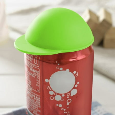 

WOCACHI Cute Can Hat Sealing Cover Cola Beer Preservation Cover Silicone Cup Cover and Leak Proof