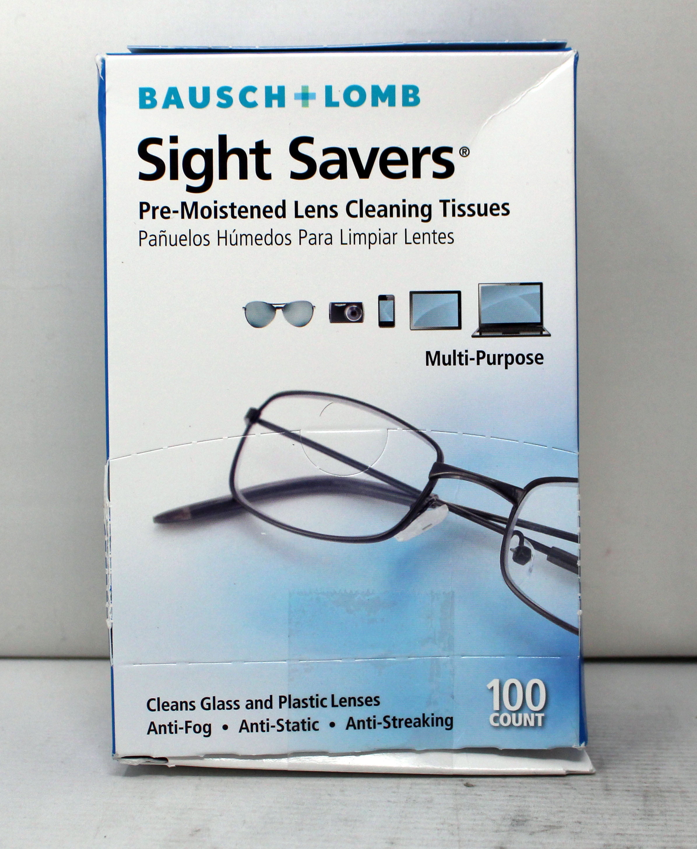 Bausch + Lomb Sight Savers Pre-Moistened Lens Cleaning Tissues ...