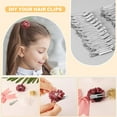 thumbnail image 4 of Double Prong Alligator Hair Clips 50 Pack, 1.8"Metal Duck Billed Hair Clips for Styling Sectioning, Hairdressing Styling Hair Clips, Pin Curl clips for Hair, Alligator Roller Clip (silver), 4 of 4