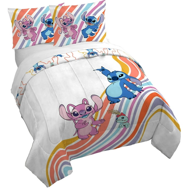 Juego de fundas de edredón Jay Franco Lilo y Stitch Queen de 3 piezas