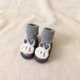 thumbnail image 2 of Toddler Socks Toddlers Baby Boy Girls Indoor Shoes Antislip Socks Booties Grey Socks 6-12 Years, 2 of 6