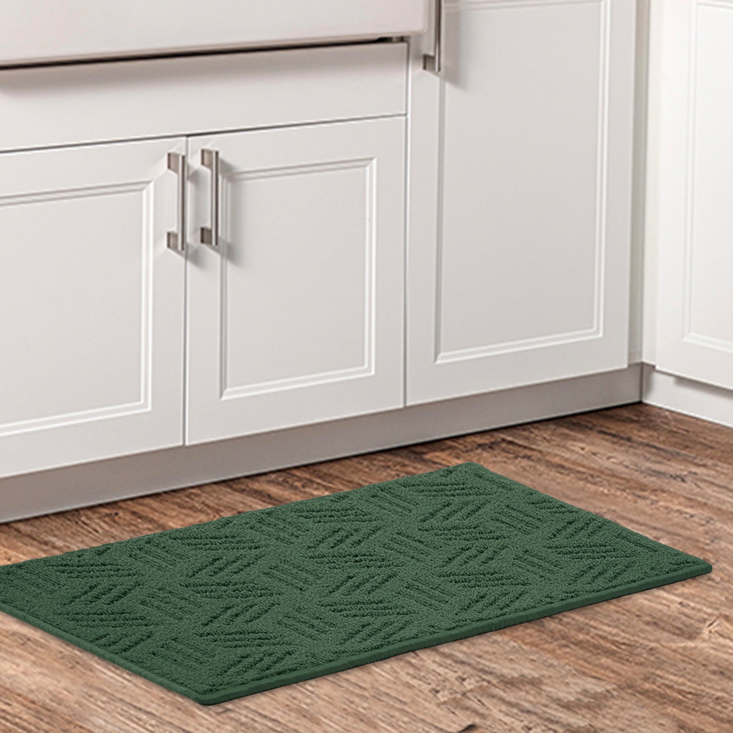 Mainstays Solid High Low Loop Kitchen Mat 18"x 27" Sage Green