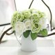 thumbnail image 4 of Gwong Decoración hogareña 1 ramo 9 cabezas artificial rosa boda boda novia ramo decoración casera flor Gwong 18357, 4 of 6