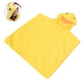 thumbnail image 4 of Ficarrico Albornoz para bebé, toalla gruesa con capucha para la cara del baño del bebé, toalla de felpa infantil con animales de dibujos animados, color amarillo, 4 of 8