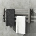 thumbnail image 3 of Accesorios de baño en blanco y negro, secador de toallas. Toallero eléctrico con pantalla táctil inteligente. Toallero eléctrico doméstico montado en la pared., 3 of 5
