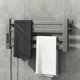 thumbnail image 3 of Accesorios de baño en blanco y negro, secador de toallas. Toallero eléctrico con pantalla táctil inteligente. Toallero eléctrico doméstico montado en la pared., 3 of 5