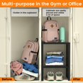 thumbnail image 3 of Locker Organizer Shelf School, Adjustable Width and Height, Stackable Metal Locker Storage Organization, Ideal Locker Fits Standard Size School, Offi, 3 of 7