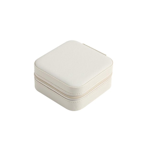 Caja Almacenamiento para Joyas 2 Uds. Pendientes Collar Anillo Vitrina (negro + Blanco)