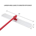 thumbnail image 4 of Bull Float Magnesium Concrete Float, 48 x 8" Round End Concrete Float Tool Cement Tool, Concrete Kit Bull Float with 4 Float Handle Bracket Concrete Tools Finishing（RED）, 4 of 9