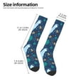 thumbnail image 5 of Fotbe Alpaca Astronaut in Space print Women's Men's Novelty Crew Socks Cotton Socks Knee High Socks for Walking,Running,Nurses,Pregnancy, 5 of 9