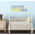 thumbnail image 3 of Future Depends on You Motivational Wall Sticker Decals Vinyl Lettering Art Home Decor Quote 33x11-Inch Storm Gray/Yellow, 3 of 5