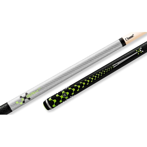 Poison VX5 BRKX Break Jump Cue - Silver / GTX Grip / Mini Radial Joints