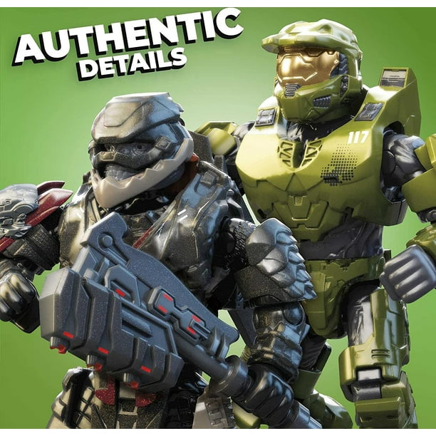 Paquete de microfiguras de acción Mega Construx Halo Héroes XIV