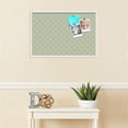 thumbnail image 3 of PinPix 30x20 Custom Cork Bulletin Board Argyle Light Yellow Poster Board Has a Fabric Style Canvas Finish, Framed in Argyle Light Yellow, by ArtToFrames (PinPix-642), 3 of 6