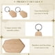 thumbnail image 4 of 50 Piezas de Etiquetas para Llaves de Madera , Espacios en para Grabado de Llaves, Madera Sin Terminar, Etiquetas para Llaves para Manualidades DIY, Estilo 6, 4 of 5