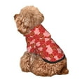 thumbnail image 5 of Honeii Rose Flowers Print Small Dog Hoodies Pet Hooded Sweatshirts Fall Winter Puppy Cat Sweaters Warm Clothes for Small Dogs Outfits Costume-X-Small, 5 of 7
