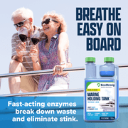 Marine Holding Tank Treatment: Enzymatic Black Water Digesting Liquid Eliminates Tank Odor (17 oz)