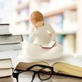 thumbnail image 5 of Teacher Appreciation Reading Girl Figurine, Resin Book Lover Gifts for Women, Thank You Gift for Teachers & Librarians, Literary Home Decor Keepsake, 5 of 8
