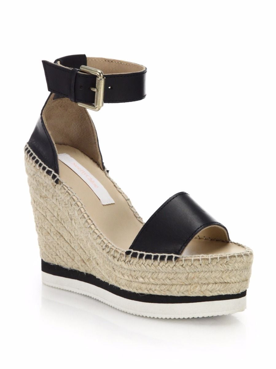 see by chloe espadrille wedge