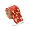 thumbnail image 3 of YIKA Christmas Ribbon Plush Decorative Ribbon Christmas Red Ribbon Bow Ambiance Supplies Gifts Christmas Bows And Ribbons, 3 of 6