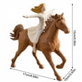 thumbnail image 3 of Horse Gifts for Women: Cool Horse Figurines Statue Decorations, Equestrian Woman Riding Horse Sculpture, Decorative Horse Statue for Home Office Shelf Display, Horse Lover Gift Idea, 3 of 5