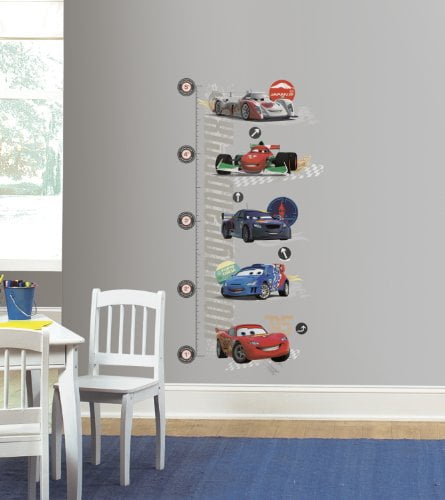 cars 2 peel and stick metric growth chart wall decals | walmart canada