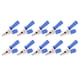 thumbnail image 2 of 10PCS Abrazaderas de prueba Pinzas de cocodrilo aisladas de latón con enchufe de 4 mm Apertura de 10 mm 20 A J.60046 Azul, 2 of 9