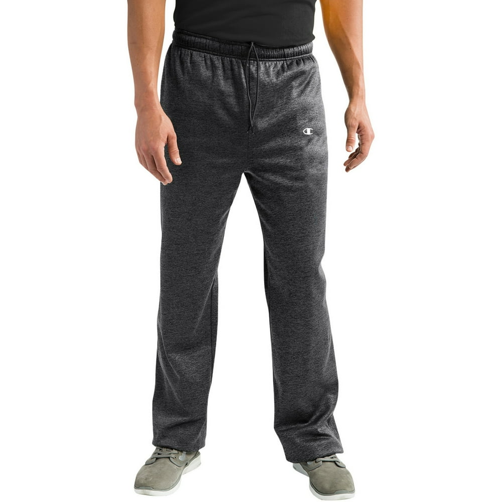 men's open bottom track pants