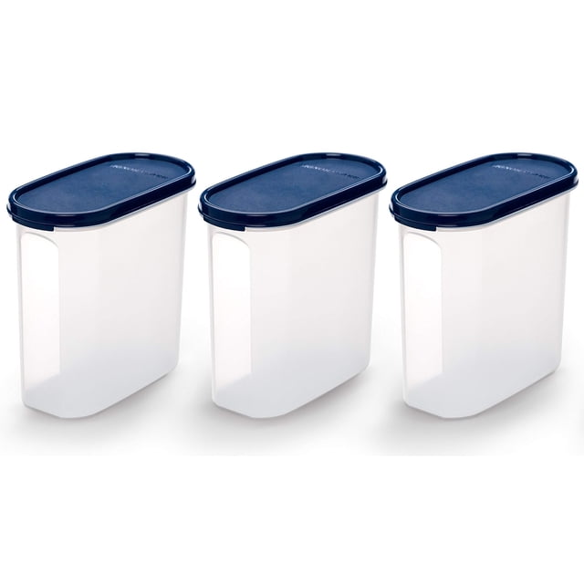 Contenedor modular de almacenamiento Signoraware de 1,7 litros con tapa | Tarros de plástico aptos para alimentos y libres de BPA | Aptos para congelador y microondas | A prueba de fugas | Organizador