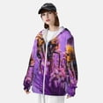 thumbnail image 3 of Daiia Closeup Honeybee on Flower UPF 50+ Sun Protection Hoodie Jacket Lightweight Long Sleeve Sun Shirt for Women Men with Pocket Hiking Outdoor-X-Large, 3 of 7
