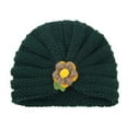 thumbnail image 2 of Baby Ear Protection Autumn Winter Baby Boys Girls Flowers Knitted Windproof Warmth Ear Protection Children Hat, 2 of 8