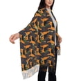 thumbnail image 3 of Rateoe German Shepherd Dog Women's Traditional Scarf Wrap Tassel Shawl Fringes Neck Head Shawl Retro Scarf, 3 of 8