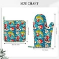 thumbnail image 3 of Honeii Japanese Koi patten Oven Mitts and Pot Holders Sets, Baker Oven Mitts, Mittens for Kitchen Decor, Baking Lover over Gloves Gifts, 3 of 7