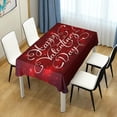 thumbnail image 6 of Coolnut Happy Valentine's Day Rectangle Tablecloth,Valentine's Day Mother's Day Kitchen Decoration Dinner Rectangular Table Cover for Party Holiday Hotel BBQ-Machine Washable 54x72In, 6 of 7
