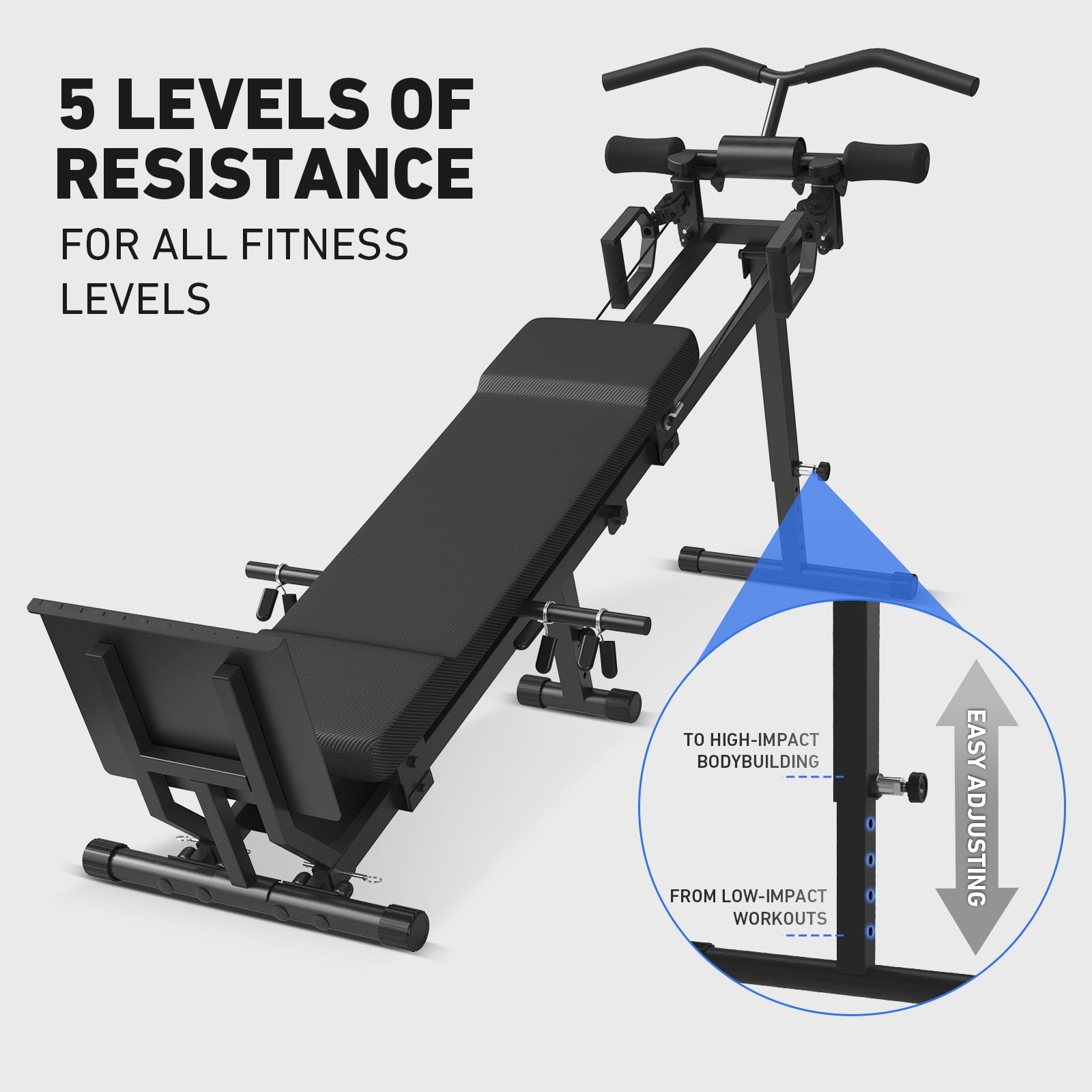 Syedee Total Home Gym, Multi-Functional Workout Machine with Total Over 100 Exercises, 700LBS Body Weight Resistance Training Equipment with Weight Holder, Home Gym Equipment