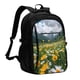 thumbnail image 1 of Balery Mountain Daisy Meadow Mochila con carga USB para hombre y mujer - Mochila impermeable y antirrobo para portátil con puerto USB para viajes, trabajo, estudios y universidad, 1 of 7
