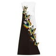 thumbnail image 2 of Innerwin Robes Longues Maxi Imprimé Floral Dames Été Plage Robe de Vacances Sans Manches Style Hawaïen 4TG, 2 of 4