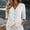 White, variant on Only Moment Button Down Shirts for Women 3/4 Sleeve V Neck Linen Cinch Waist Long Sleeve Casual Work Dressy Tunics Blouse Corset Tops Sky Blue,S
