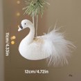 thumbnail image 3 of Festival Animal Shaped Plastic Hanging Decorations For Christmas Tree Window Porch Indoor Outdoor Decoration White, 3 of 5