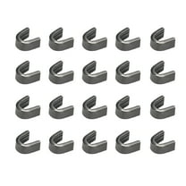Uxcell Zipper Repair Kit, Zipper Slider Retainers #5 U Shape Top Stoppers Open-End Bottom Top Stops Fit for Bags Coats Jackets (20 Pack, Black)