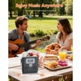 thumbnail image 3 of Reproductor de CD portátil MONODEAL Bluetooth Boombox con altavoz, 3 of 9