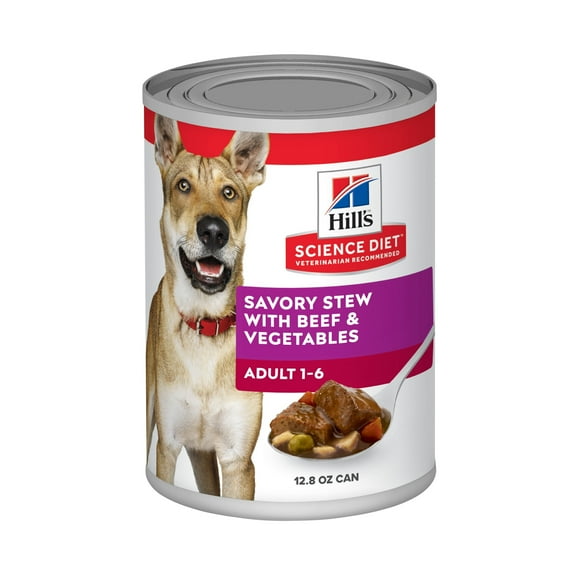 Hill's Science Diet Beef & Vegetables Wet Dog Food, 12.8oz Can 12pk