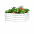 thumbnail image 4 of NuVue Products RIGID-Cast 4-in-1 Outdoor White Modular Raised Garden Bed – 14" High with 4 Configurations, 4 of 8