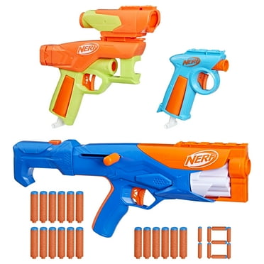 Nerf N Series Gear up Pack, 3x Blasters, 18 N1 Darts Compatible Only with Nerf N Series