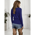 thumbnail image 3 of Set De 2 Sueter De Mujer Manga Larga Unitalla Sueteres Botón Sweater, 3 of 9