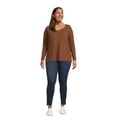 thumbnail image 5 of Terra & Sky Plus Size Sweetheart Rib Top, 2-Pack, 5 of 5