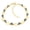 Gold, variant on Women's Pig Nose Link & Square Black Zirconia Bracelet Stainless Steel Hollow Double-D Chain Y2K Punk Street Office Stackable Wrist Jewelry