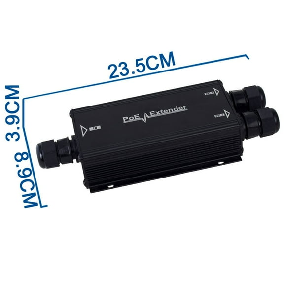 POE-EX2003-2WP-60W 2 Ports Outdoor Waterproof Gigabit 60W PoE Aluminum Case Extender